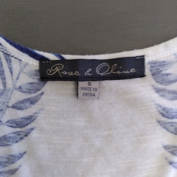 Floral Tank Top • Small • Rose & Olive - Picture 3 of 3